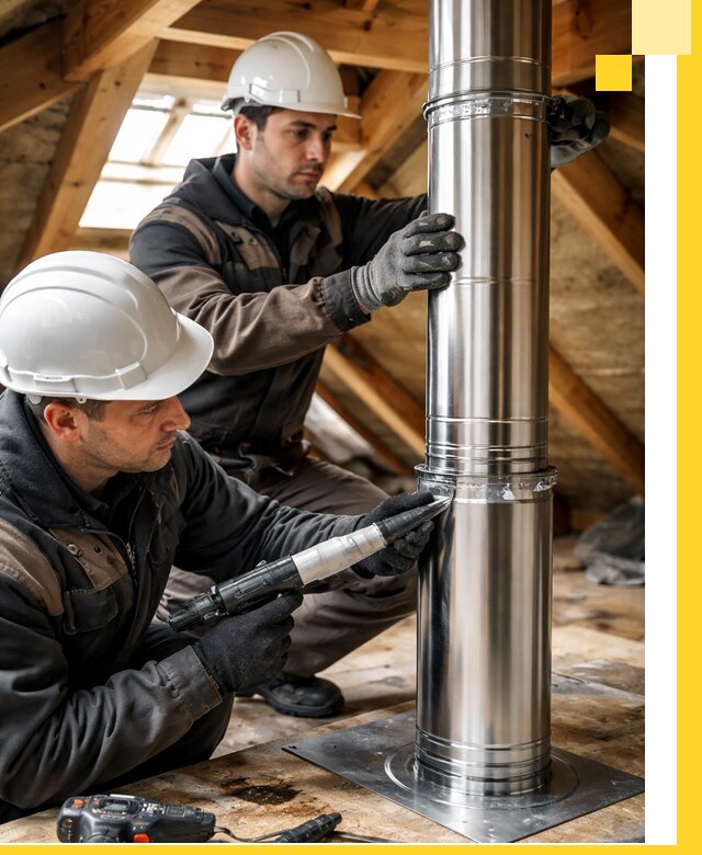 Монтаж дымоходов для каминов в Кулебаках с гарантией качества