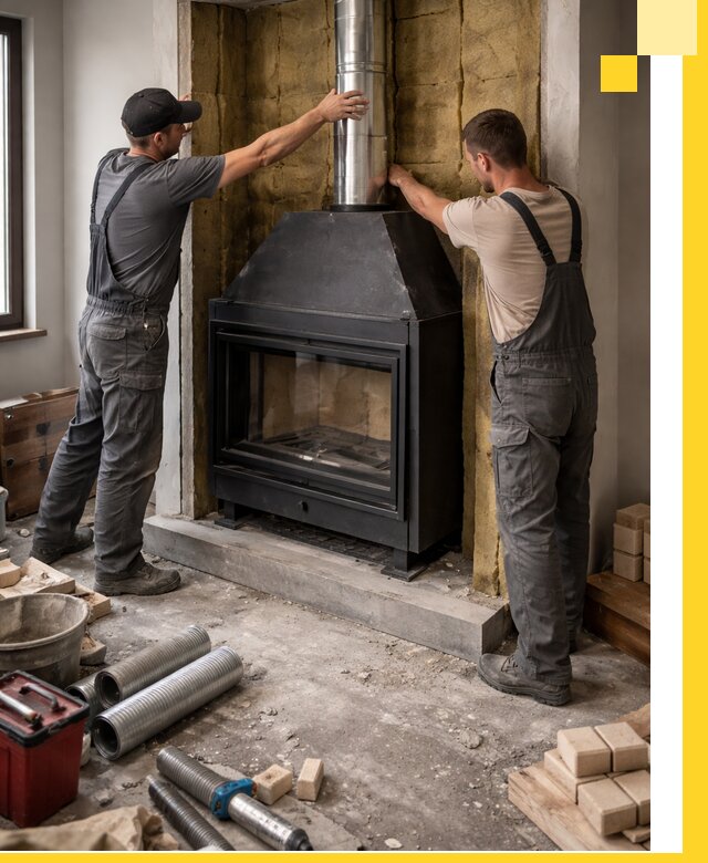 Изготовление и монтаж закрытых каминов в Кулебаках под ключ