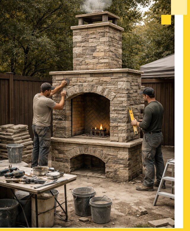 Проектирование и установка уличных каминов в Кулебаках