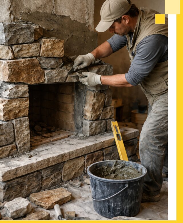 Изготовление и установка каменных каминов под ключ в Кулебаках