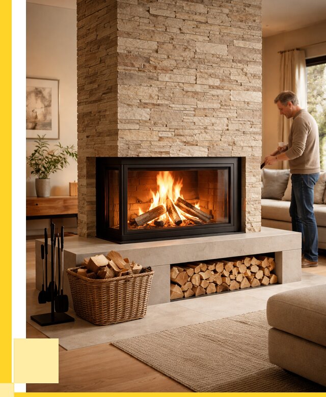 Дровяной камин под ключ в Кулебаках от 206120 р. | ЭриданКлб