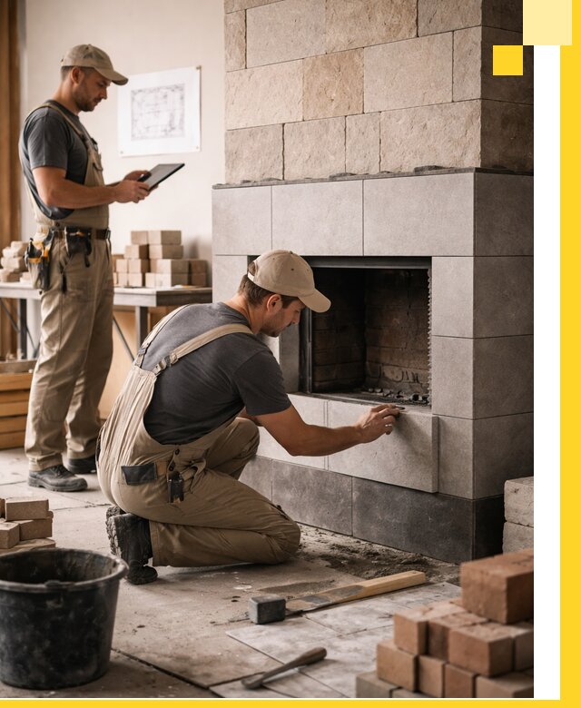 Индивидуальные проекты каминов и каминных систем в Кулебаках