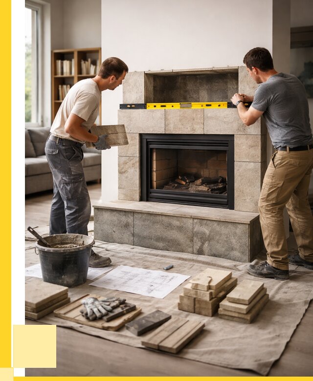 Монтаж каминов и установка в Кулебаках от 46377 р. | ЭриданКлб