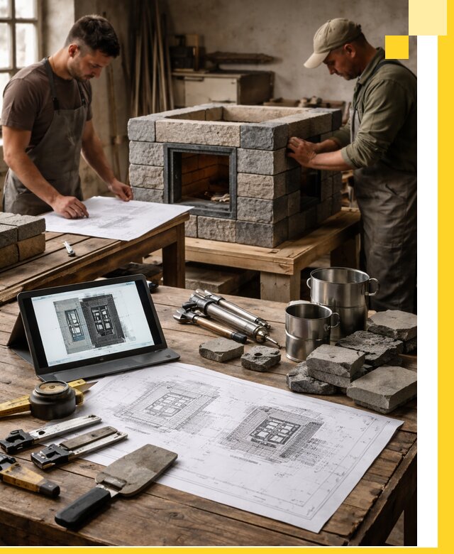 Разработка проектов печей с согласованием и монтажом в Кулебаках