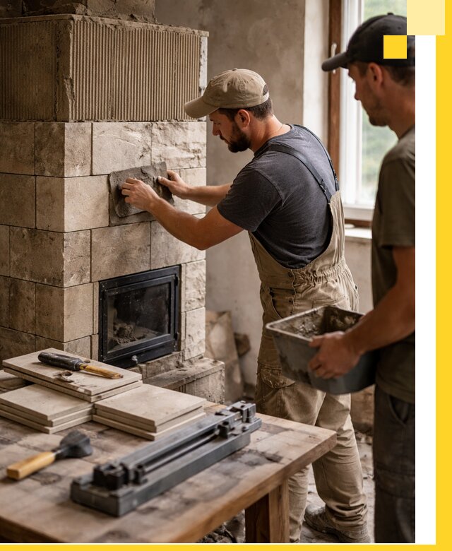 Профессиональная облицовка печей в Кулебаках: керамика и камень