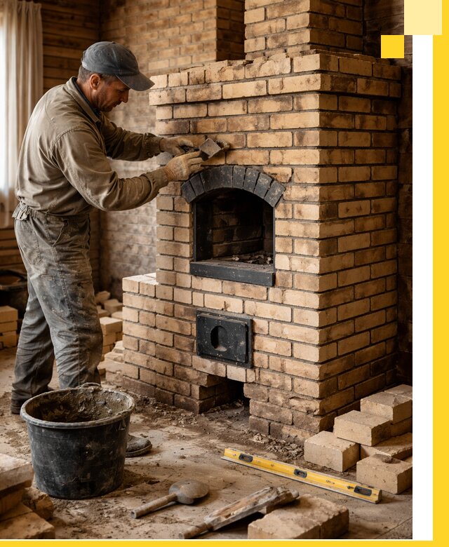 Кирпичные печи под ключ в Кулебаках: проектирование и кладка