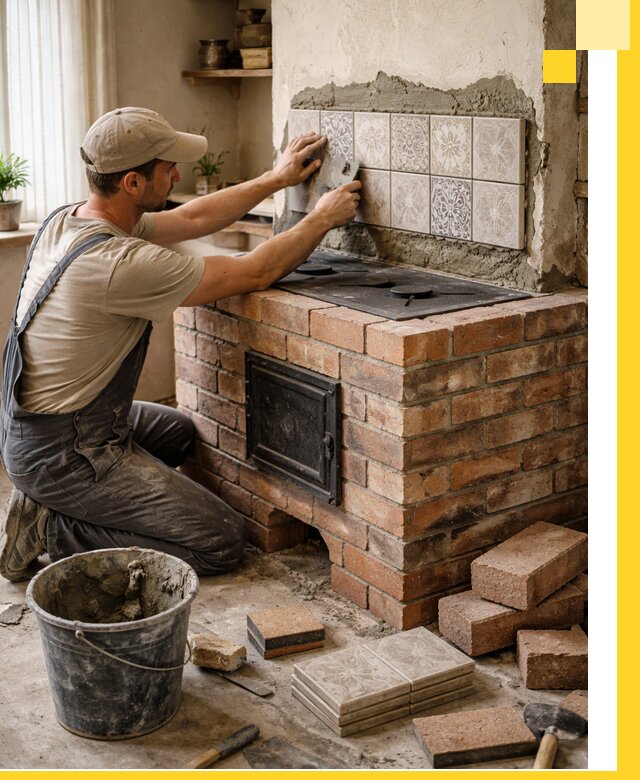 Печи с плитой на заказ монтаж гарантия и сервис в Кулебаках