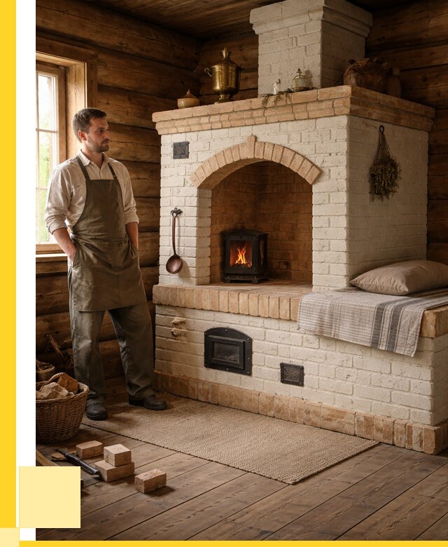 Русские печи с лежанкой под ключ в Кулебаках от 154590 р. ЭриданКлб