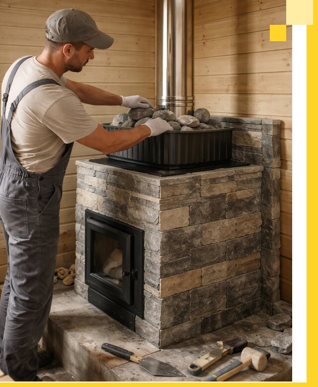 Печи для парной в Кулебаках, производство, монтаж и обслуживание