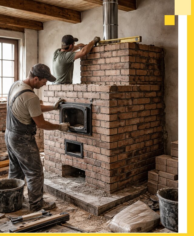 Печи для загородного дома под ключ в Кулебаках — монтаж и сервис