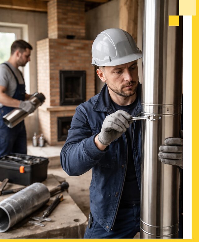 Профессиональный монтаж дымоходов для печей в Кулебаках