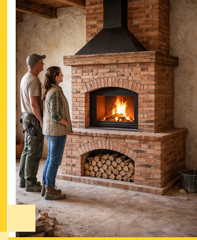 Печи камины из кирпича в Кулебаках от 123672 р. | ЭриданКлб