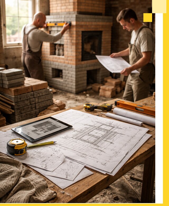 Проекты печей и каминов с индивидуальным дизайном в Кулебаках