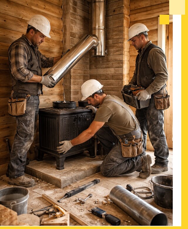 Профессиональный монтаж банных печей и дымоходов в Кулебаках