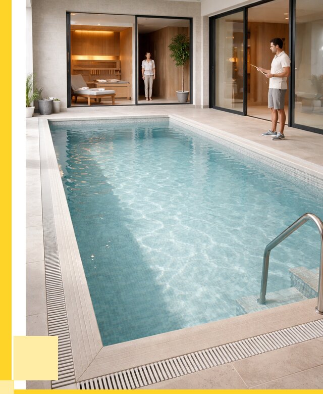 Отделка бассейна пленкой ПВХ в Кулебаках от 3607 р. - ЭриданКлб