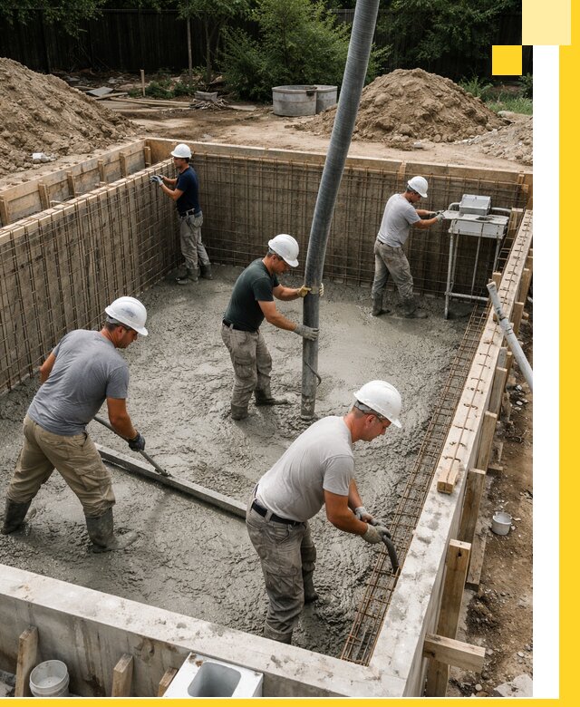 Строительство бетонных бассейнов под ключ в Кулебаках