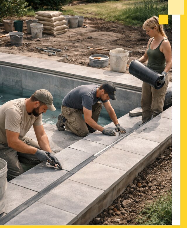 Строительство и монтаж уличных бассейнов под ключ в Кулебаках