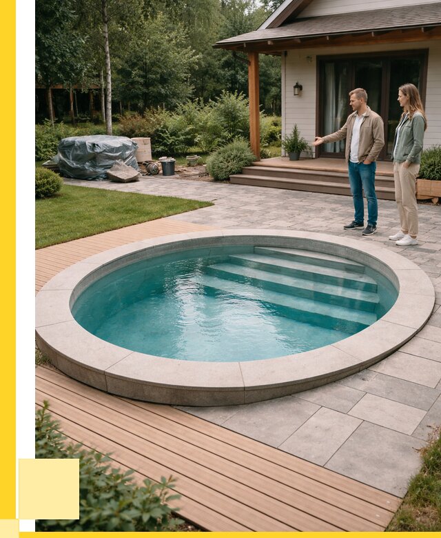 Бассейн на даче под ключ в Кулебаках от 206120 р., ЭриданКлб