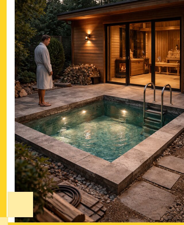 Бани с бассейном под ключ в Кулебаках от 97907 р. | ЭриданКлб