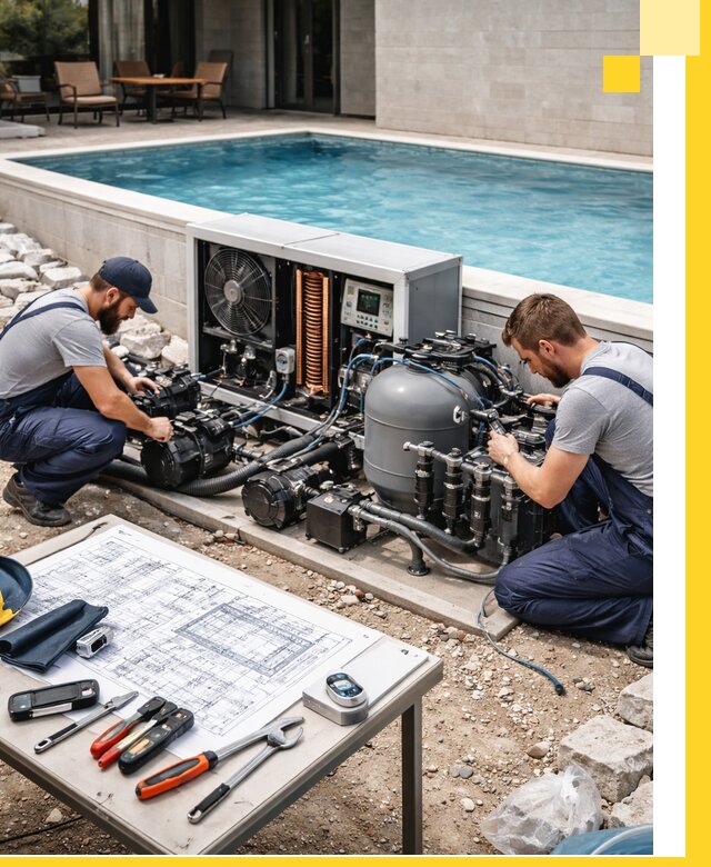 Проектирование и монтаж бассейнов с подогревом в Кулебаках