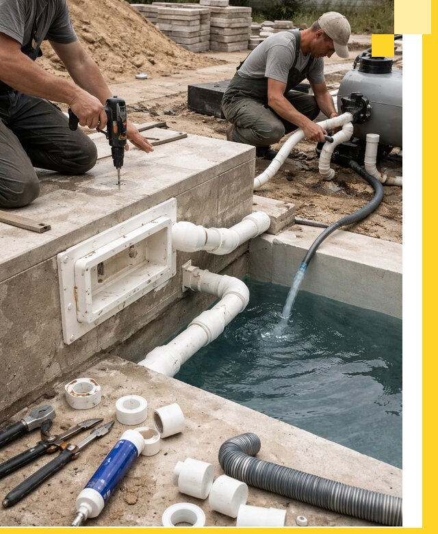 Строительство скиммерных бассейнов под ключ в Кулебаках