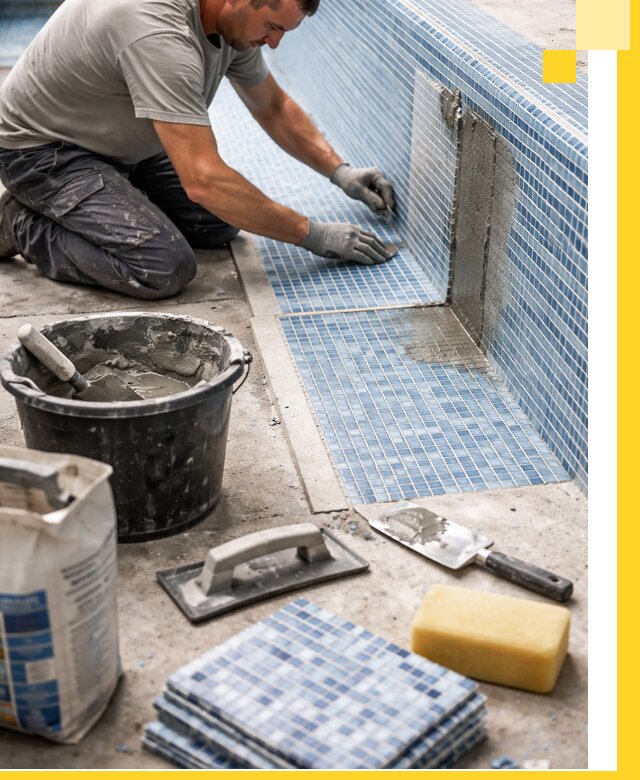 Укладка и ремонт мозаики для бассейнов под ключ в Кулебаках