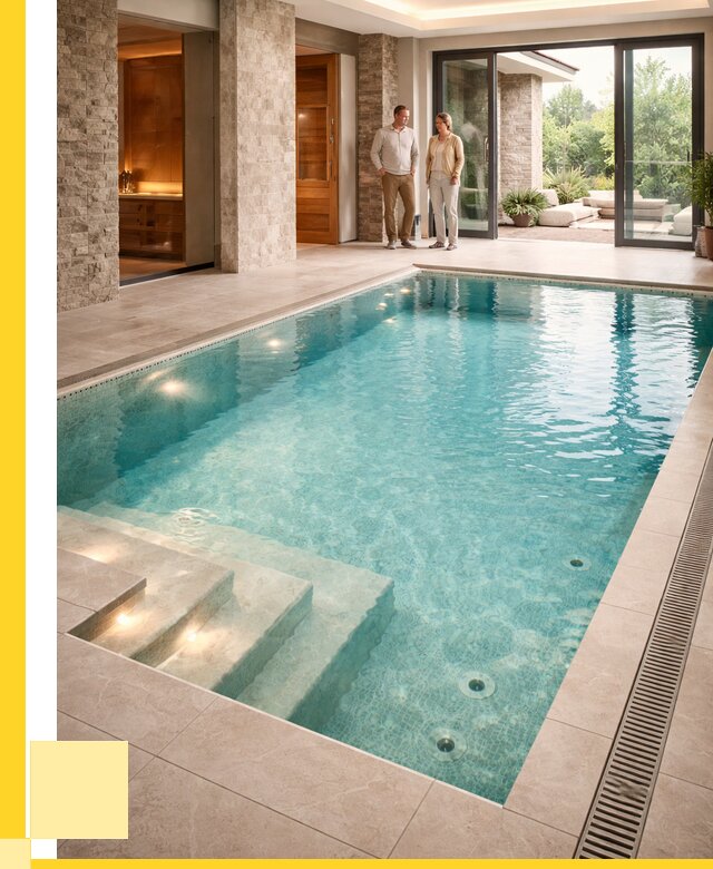 Бассейн во дворе в Кулебаках: проект, отделка от 1236720 р. | ЭриданКлб