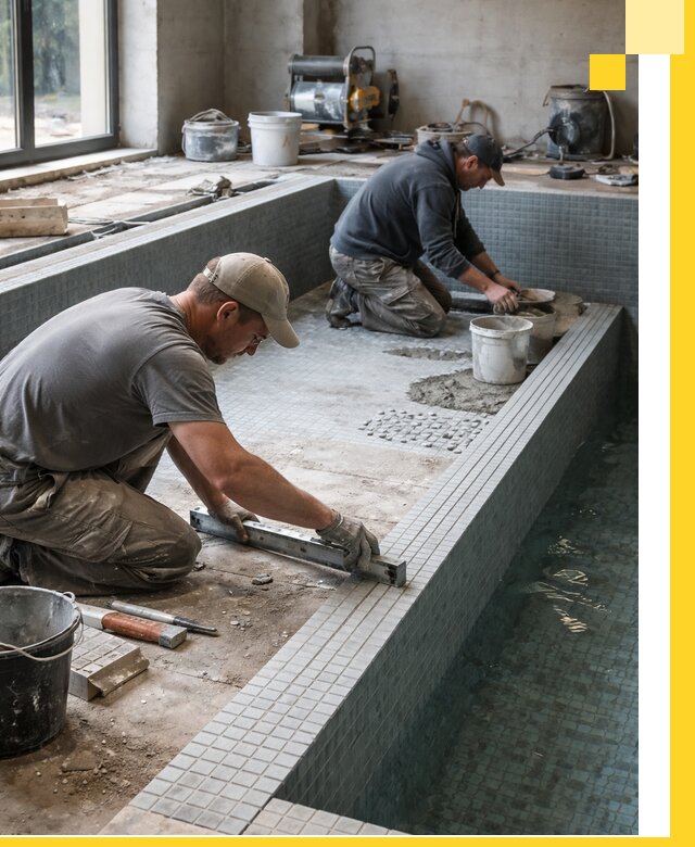 Строительство бассейна в частном доме в Кулебаках под ключ