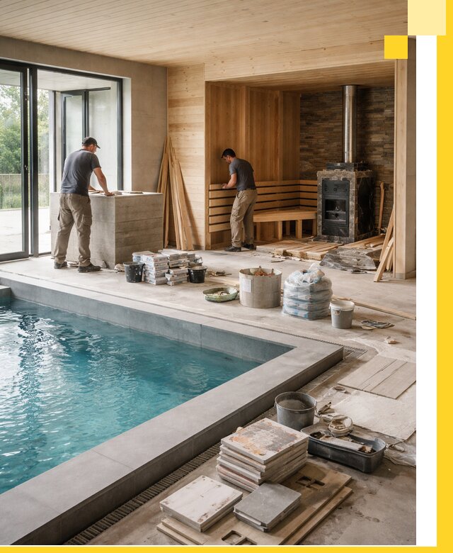 Проектирование и строительство бань с бассейном в Кулебаках