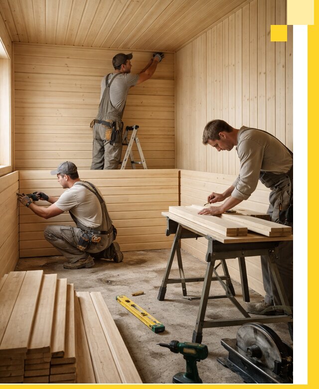 Обшивка саун в Кулебаках из натуральной древесины под ключ