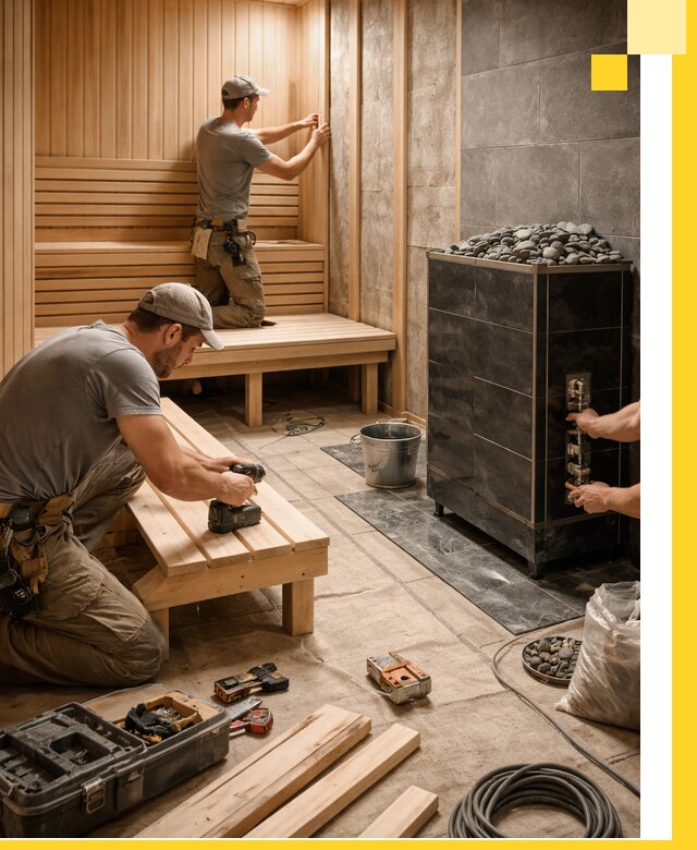 Дизайн и строительство интерьерных саун под ключ в Кулебаках