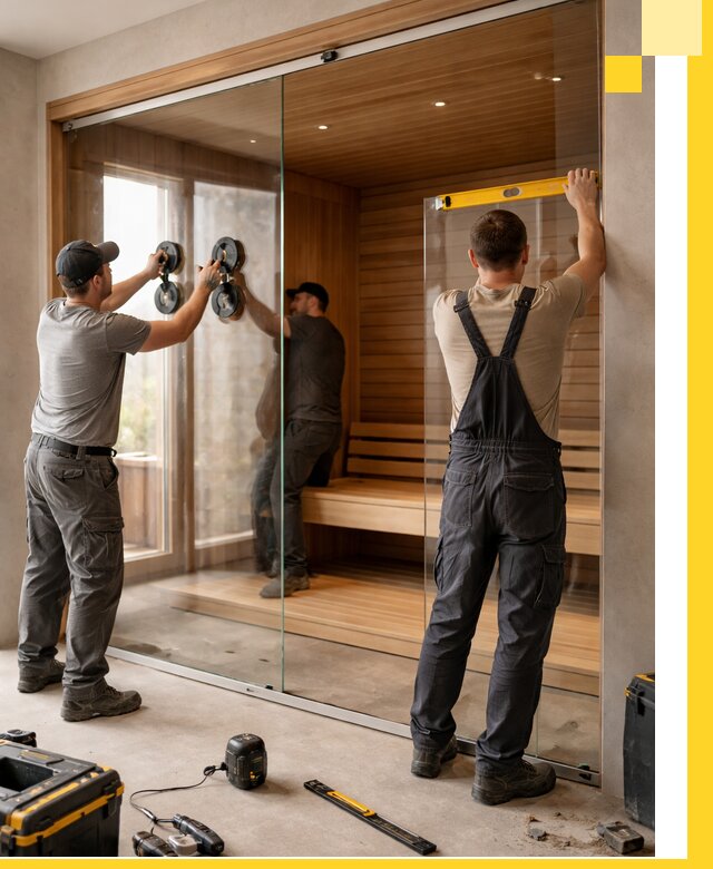 Производство и монтаж стеклянных саун под ключ в Кулебаках