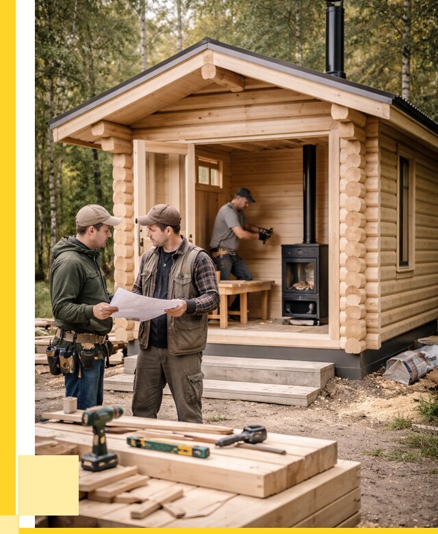 Монтаж бань под ключ в Кулебаках — от 206120 р. | ЭриданКлб