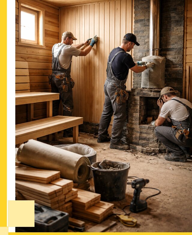 Ремонт бань под ключ в Кулебаках от 46377 р. | ЭриданКлб