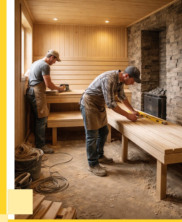 Отделка бани в Кулебаках: внутренняя отделка от 3092 р. | ЭриданКлб