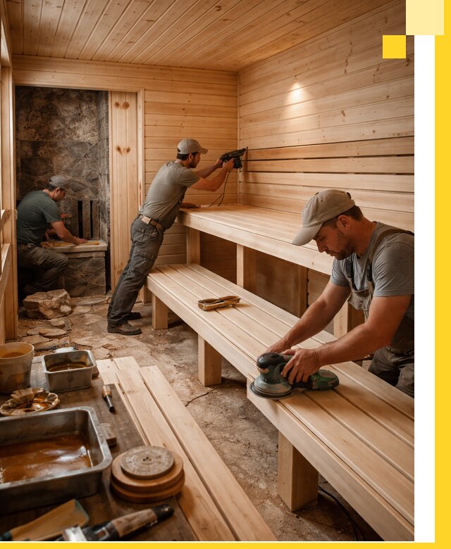 Профессиональная отделка бань в Кулебаках под ключ, с гарантией