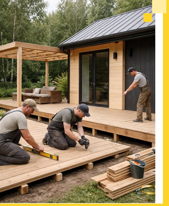 Строительство бань с террасой и бассейном под ключ в Кулебаках