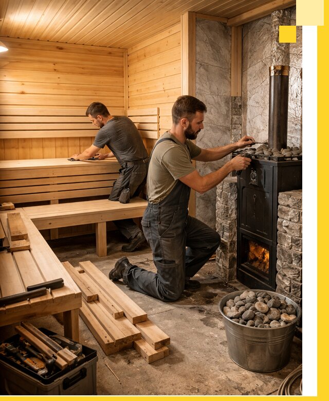 Дизайн и строительство интерьеров бань под ключ в Кулебаках