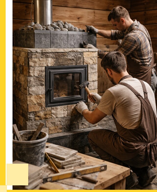 Облицовка банной печи в Кулебаках от 15459 р. | ЭриданКлб