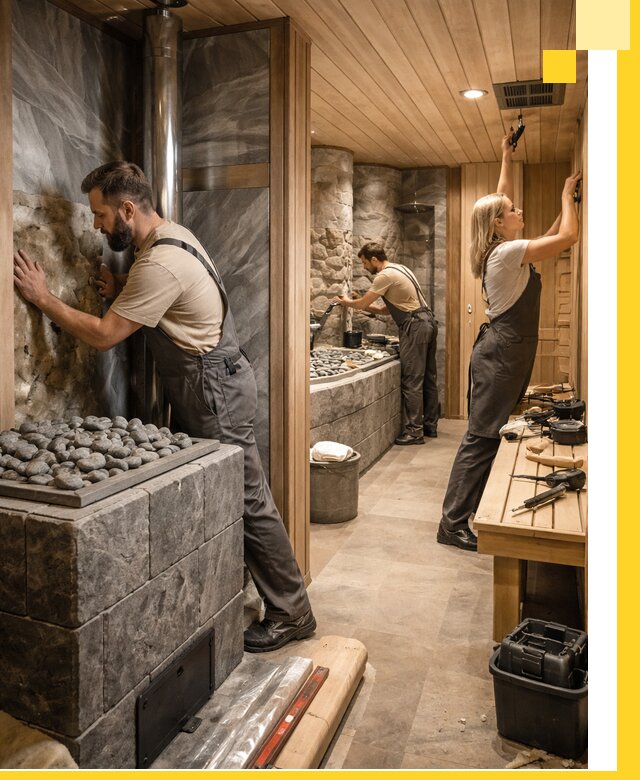 Строительство бань и SPA процедур в Кулебаках под ключ и отделкой