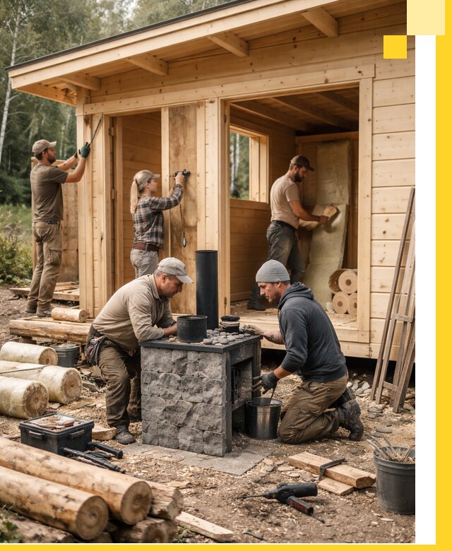 Купить баню под ключ в Кулебаках строительство монтаж отделка