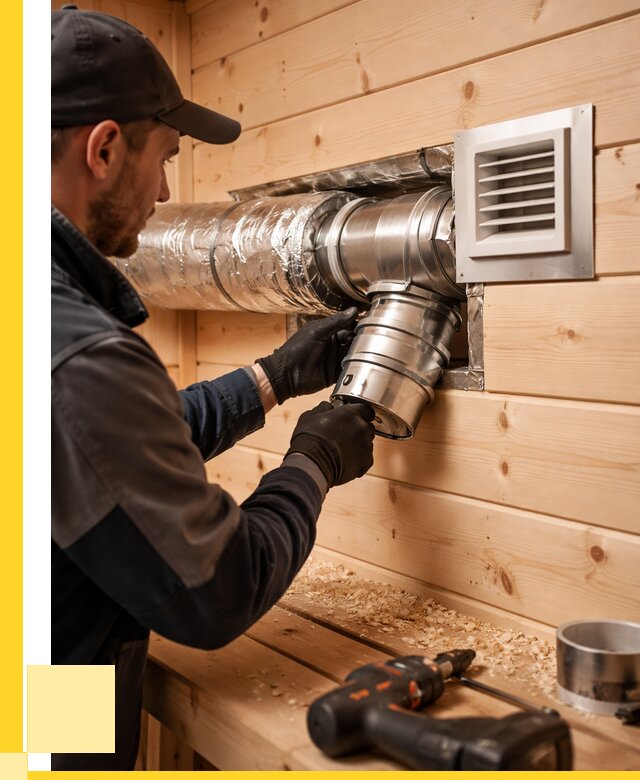 Монтаж вентиляции бани в Кулебаках от 12367 р. | ЭриданКлб