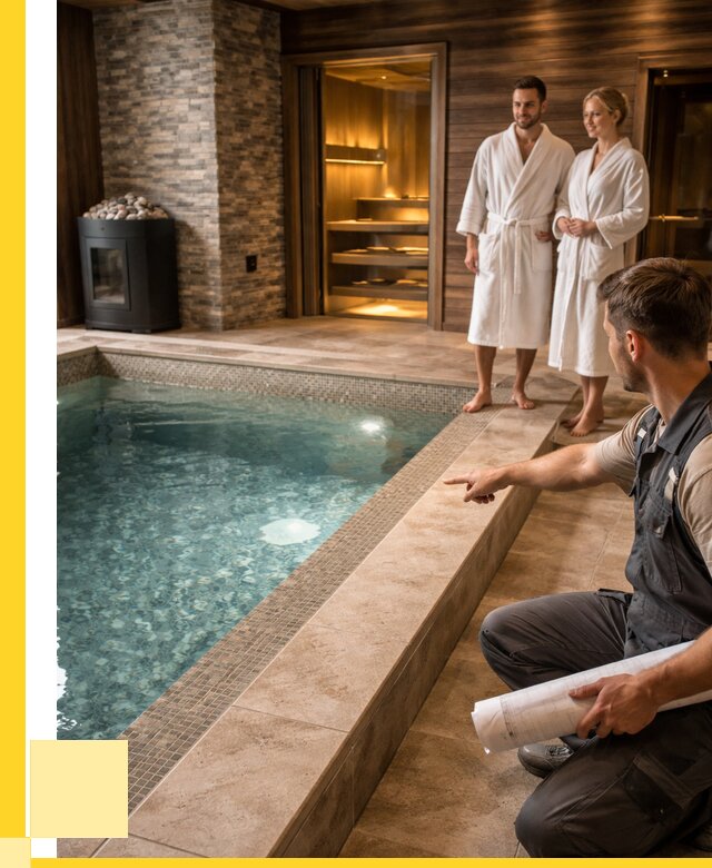 Проект бани с бассейном под ключ в Кулебаках от 66989 р. | ЭриданКлб