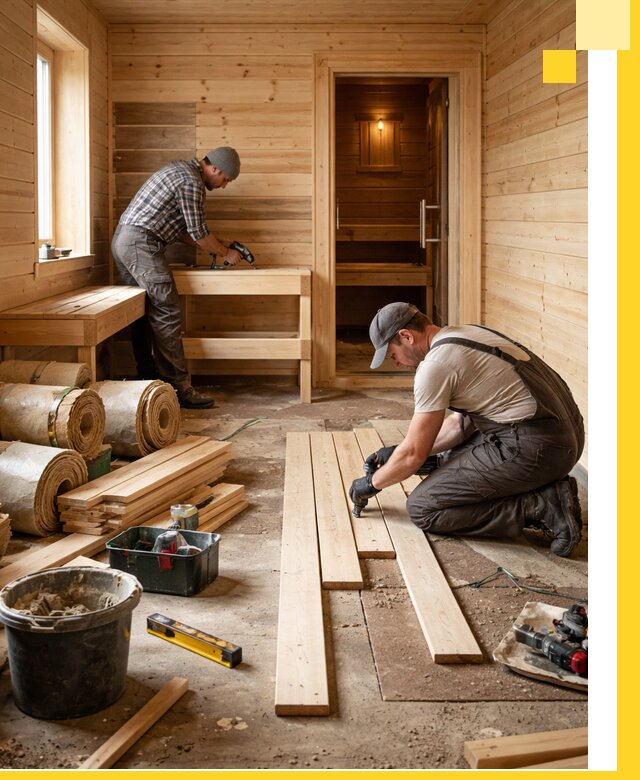 Индивидуальный проект бани с комнатой отдыха под ключ в Кулебаках