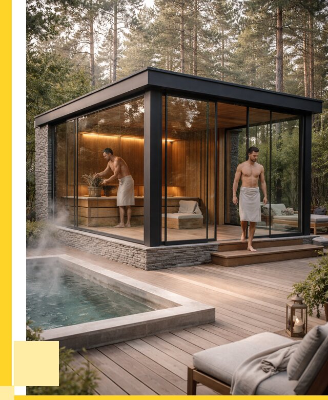 Стеклянные бани и двери в Кулебаках от 463770 р. | ЭриданКлб