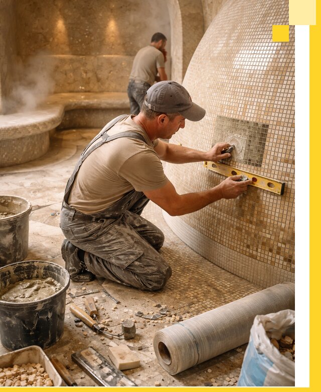 Хамам под ключ в Кулебаках: проектирование, строительство, отделка