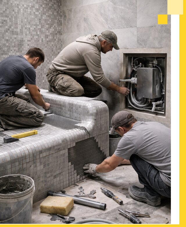 Проекты хамамов под ключ в Кулебаках и дизайн и строительство