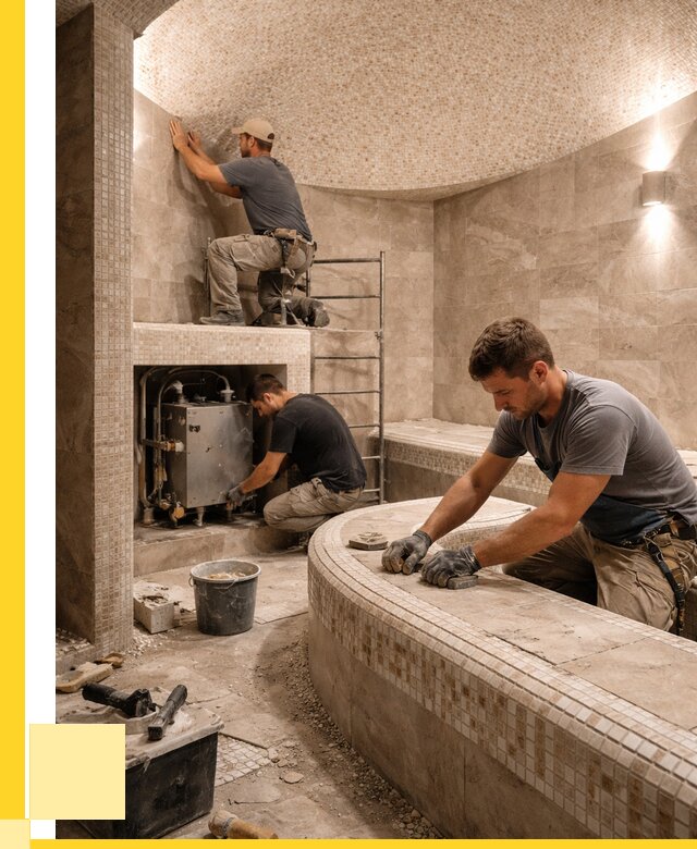 Монтаж хамамов под ключ в Кулебаках от 257650 р. ЭриданКлб