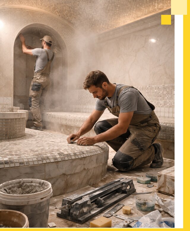 Профессиональный дизайн хамама и SPA под ключ в Кулебаках