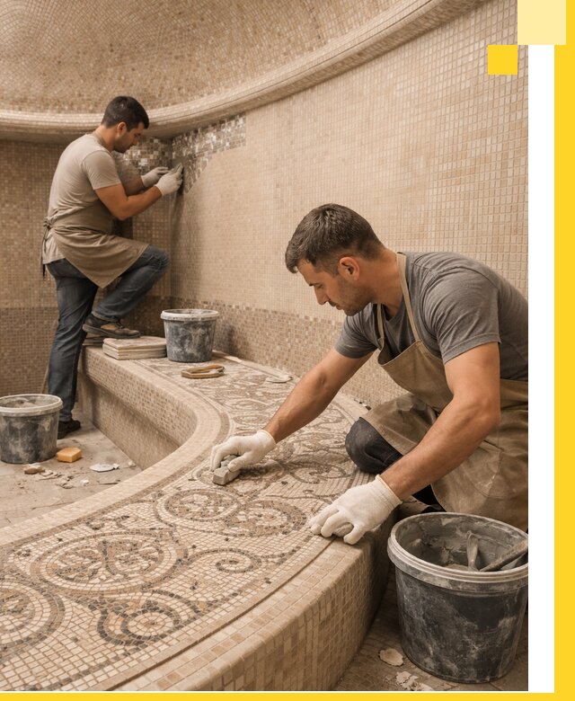 Плитка для хамама в Кулебаках, укладка, подбор и поставка